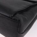 CHANEL Chain Shoulder Tote Bag Caviar Skin Black Gold CC Auth 213926V-12