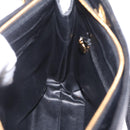 CHANEL Chain Shoulder Tote Bag Caviar Skin Black Gold CC Auth 213926V-21