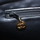 CHANEL Chain Shoulder Tote Bag Caviar Skin Black Gold CC Auth 213926V-24