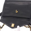 CHANEL Chain Shoulder Tote Bag Caviar Skin Black Gold CC Auth 213926V-29
