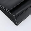 Saint Laurent Chain Kate Shoulder Bag Leather Black Gold Auth 213936M-11