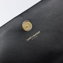 Saint Laurent Chain Kate Shoulder Bag Leather Black Gold Auth 213936M-18