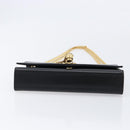 Saint Laurent Chain Kate Shoulder Bag Leather Black Gold Auth 213936M-9