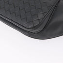 Bottega Veneta INTRECCIATO Body Bag Leather Gray Auth 213950V-13