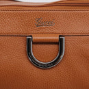 GUCCI Abbey Tote Bag Leather Brown Silver 341491 Auth 213957V-14