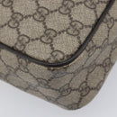GUCCI GG Supreme Shoulder Bag PVC Beige Gold 201448 Auth 213958V-11