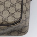 GUCCI GG Supreme Shoulder Bag PVC Beige Gold 201448 Auth 213958V-12