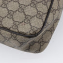 GUCCI GG Supreme Shoulder Bag PVC Beige Gold 201448 Auth 213958V-13