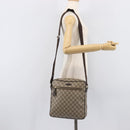 GUCCI GG Supreme Shoulder Bag PVC Beige Gold 201448 Auth 213958V-25