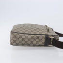 GUCCI GG Supreme Shoulder Bag PVC Beige Gold 201448 Auth 213958V-4