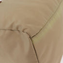 PRADA Hand Bag Nylon Beige Silver Auth 213961A-12