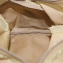 PRADA Hand Bag Nylon Beige Silver Auth 213961A-19