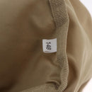 PRADA Hand Bag Nylon Beige Silver Auth 213961A-22
