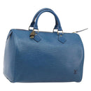 LOUIS VUITTON Epi Speedy 30 Hand Bag Toledo Blue M43005 LV Auth 213968V-1