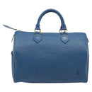 LOUIS VUITTON Epi Speedy 30 Hand Bag Toledo Blue M43005 LV Auth 213968V-3