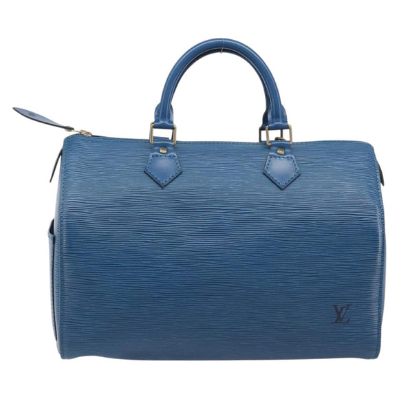 LOUIS VUITTON Epi Speedy 30 Hand Bag Toledo Blue M43005 LV Auth 213968V