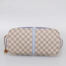 LOUIS VUITTON Damier Azur Summer Trunk Neverfull MM Bag N41065 LV Auth 213971SAV-9