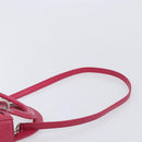Christian Dior Canage Lady Dior Hand Bag Lamb Skin 2way Pink Silver Auth 213974A-10
