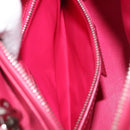 Christian Dior Canage Lady Dior Hand Bag Lamb Skin 2way Pink Silver Auth 213974A-26