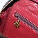 CHANEL Chain Shoulder Bag Lamb Skin Black Gold CC Auth 213976V-21
