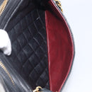 CHANEL Chain Shoulder Bag Lamb Skin Black Gold CC Auth 213976V-23