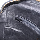 CHANEL Matelasse Chain Shoulder Bag Lamb Skin Black Gold CC Auth 213984V-20