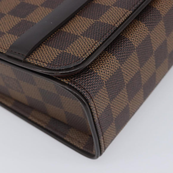 LOUIS VUITTON Damier Ebene Tribeca Ron Shoulder Bag N51160 LV Auth 213988V