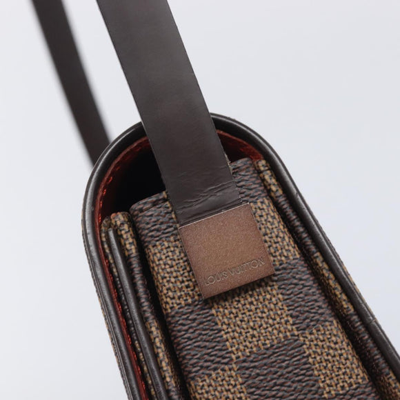 LOUIS VUITTON Damier Ebene Tribeca Ron Shoulder Bag N51160 LV Auth 213988V