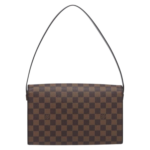 LOUIS VUITTON Damier Ebene Tribeca Ron Shoulder Bag N51160 LV Auth 213988V