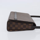LOUIS VUITTON Damier Ebene Tribeca Ron Shoulder Bag N51160 LV Auth 213988V-4