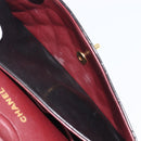 CHANEL Matelasse 25 Double Flap Chain Bag Lamb Skin Black Gold CC Auth 213989SAM-26