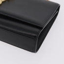 Saint Laurent Chain Kate Shoulder Bag Leather Black Gold Auth 213999M-11