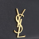 Saint Laurent Chain Kate Shoulder Bag Leather Black Gold Auth 213999M-14