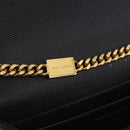 Saint Laurent Chain Kate Shoulder Bag Leather Black Gold Auth 213999M-18