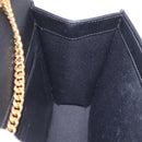 Saint Laurent Chain Kate Shoulder Bag Leather Black Gold Auth 213999M-22