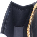 Saint Laurent Chain Kate Shoulder Bag Leather Black Gold Auth 213999M-23