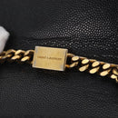Saint Laurent Chain Kate Shoulder Bag Leather Black Gold Auth 214001M-17