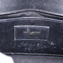 Saint Laurent Chain Kate Shoulder Bag Leather Black Gold Auth 214001M-18