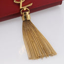 Saint Laurent Kate Chain Shoulder Bag Leather Red Gold Auth 214002M-14