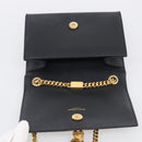 Saint Laurent Chain Kate Shoulder Bag Leather Black Gold Auth 214005M-18