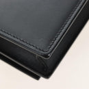 Saint Laurent Kate Chain Shoulder Bag Leather Black Gold Auth 214006M-12