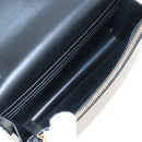 Saint Laurent Kate Chain Shoulder Bag Leather Black Gold Auth 214006M-19