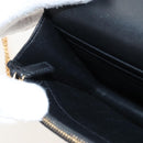 Saint Laurent Kate Chain Shoulder Bag Leather Black Gold Auth 214006M-21
