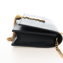 Saint Laurent Kate Chain Shoulder Bag Leather Black Gold Auth 214006M-5