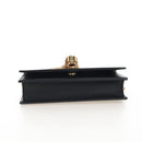 Saint Laurent Kate Chain Shoulder Bag Leather Black Gold Auth 214006M-9