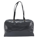 Christian Dior Trotter Canvas Maris Pearl Bag Leather Gray Gold Auth 214009V-3