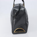 Christian Dior Trotter Canvas Maris Pearl Bag Leather Gray Gold Auth 214009V-4