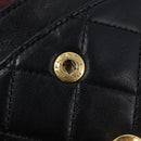 CHANEL Double Flap Chain Matelasse23 Bag Lamb Skin Black Gold CC Auth 214014SAM-27