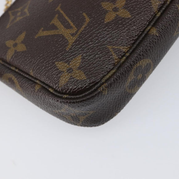 LOUIS VUITTON Mini Pochette Accessoires Pouch T&B M60153 LV Auth 214019V