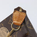 LOUIS VUITTON Mini Pochette Accessoires Pouch T&B M60153 LV Auth 214019V-14
